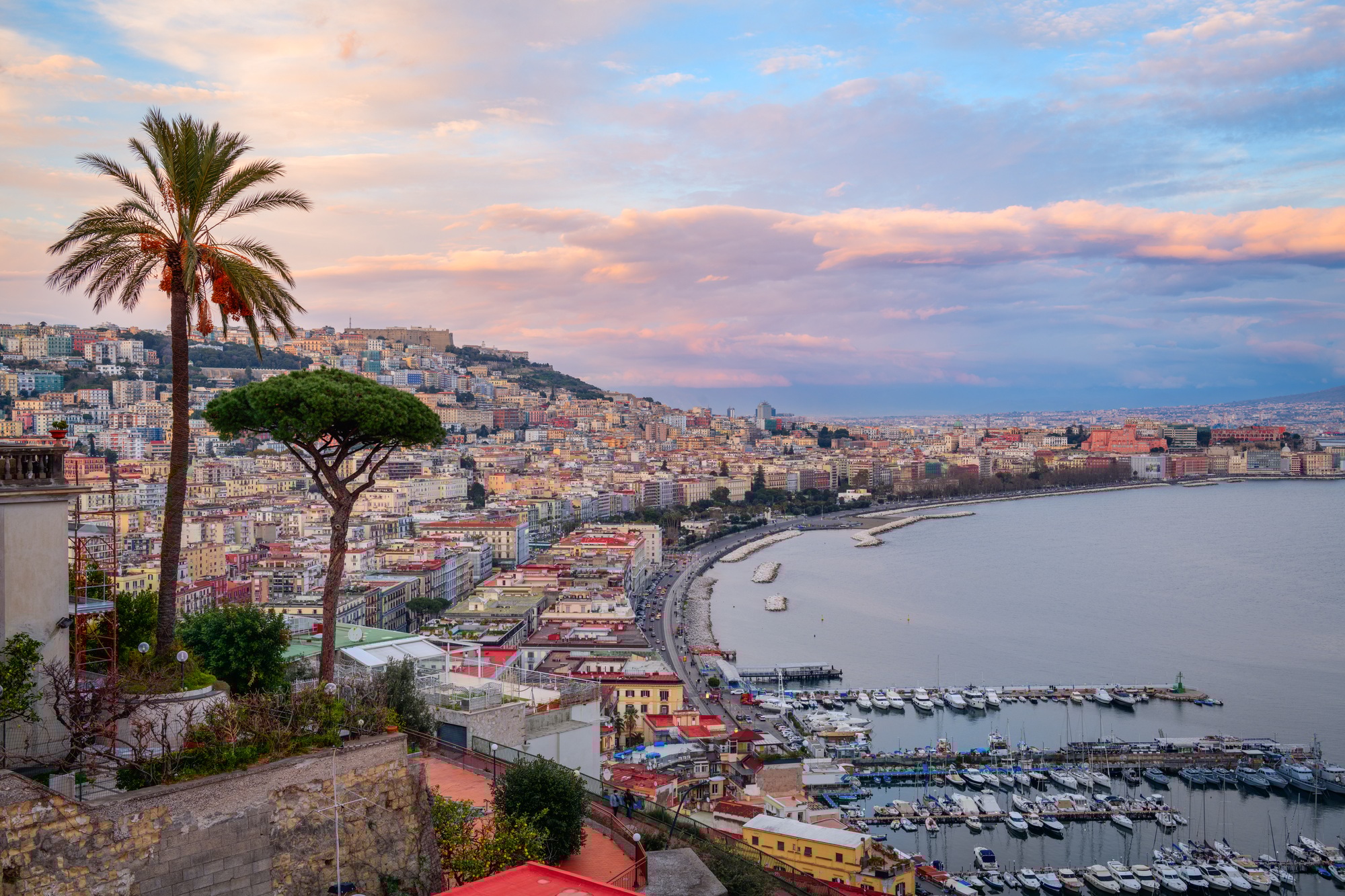 Naples, Italy along the Gulf of Naples